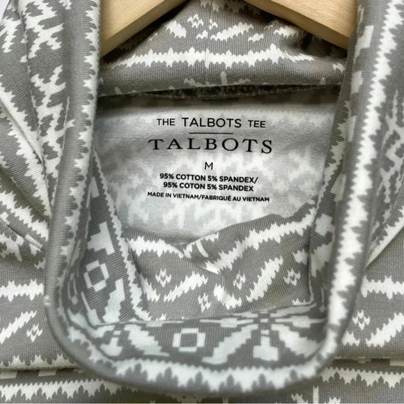 NWT Talbots Reindeer Fair Isle Turtleneck Top - Picture 3 of 5